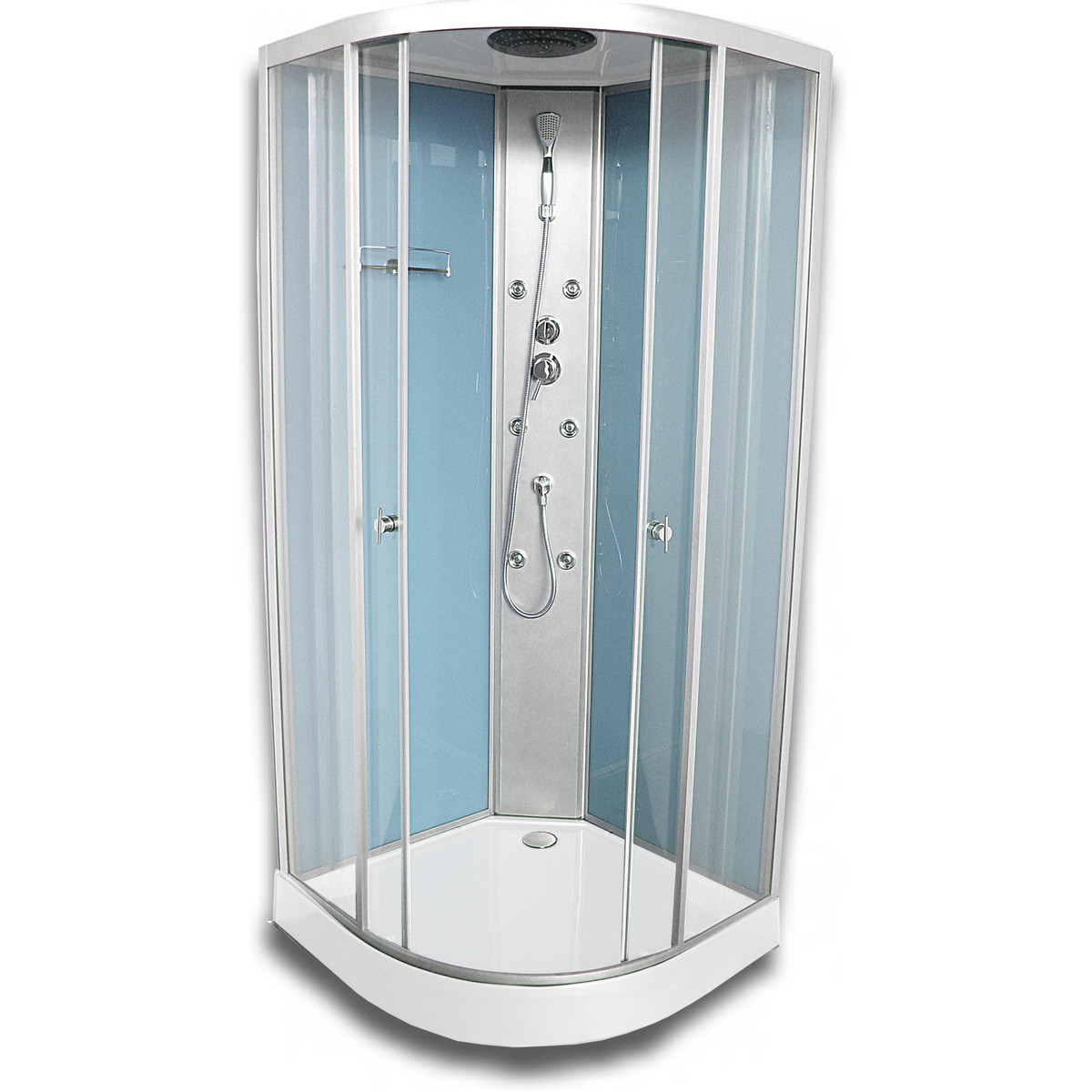 Cabine de douche Doccia Hydromassante angle 90×90 à prix : pas