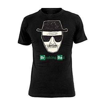 Breaking Bad T Shirt Logo Mr. White Heisenberg Noir
