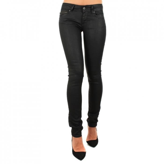 Jeans Pepe Jeans New Brooke I95 Noir enduit Achat / Vente jeans