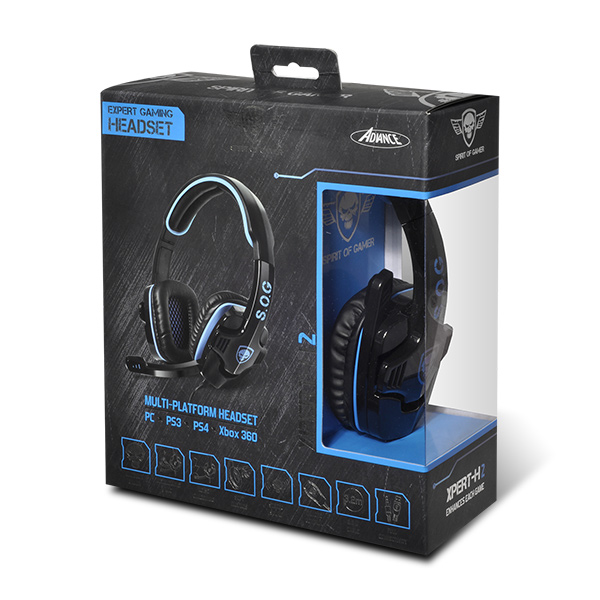 CASQUE MICRO GAMER PS3 / PS4 / XBOX 360 / PC XPERT H2 GAMING