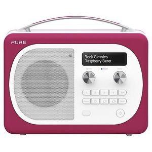 Radio Pure Evoke D4 MIO DAB FM Framboise Rose Radio Portable Neuf