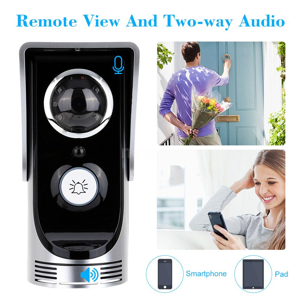WiFi Smart Sonnette Door Bell Sans Fil Visiophone Rainproof Remote