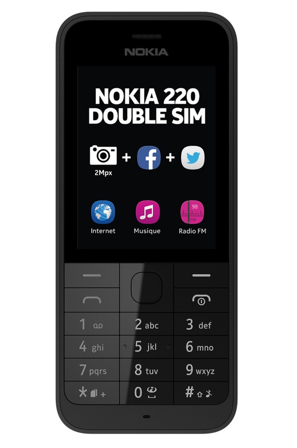Mobile nu Nokia 220 dual sim noir A00017554 (4078748) |