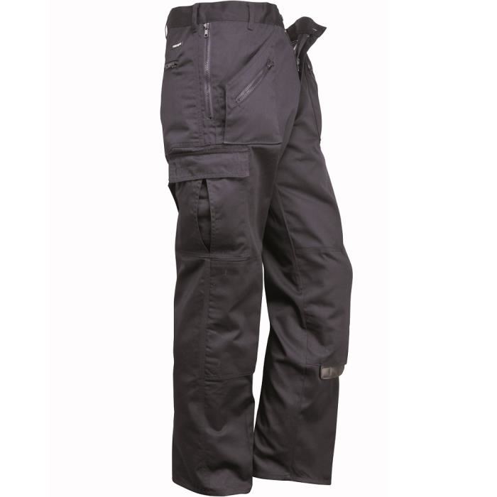 Pantalon de Travail poches genoux ACTION Noir Achat / Vente pantalon