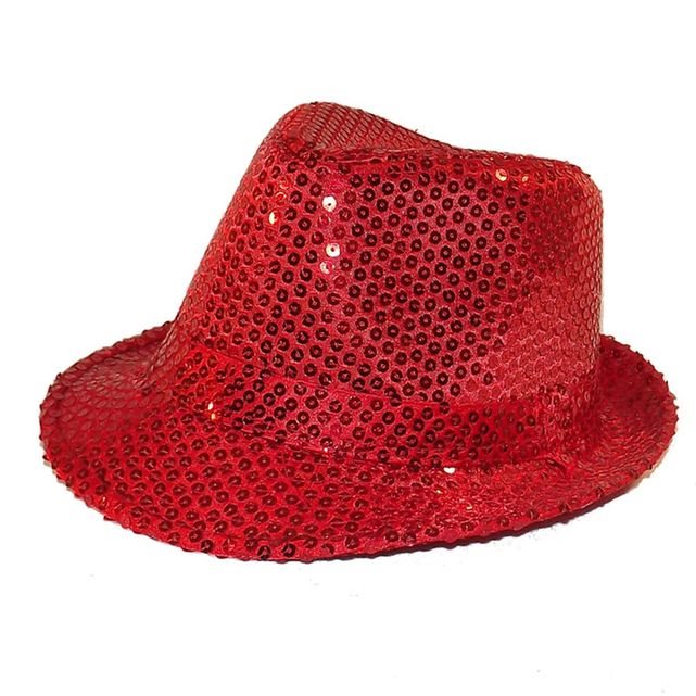 Chapeau paillettes rouges rouge Chapeau Tendance