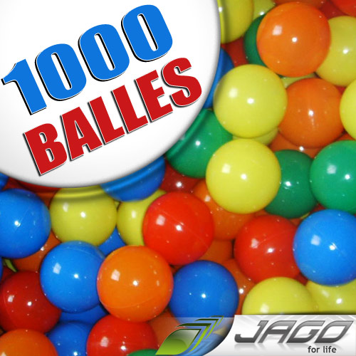 1000 balles colorées pour piscine à balles 7cm balles de bébé balles en  plastique