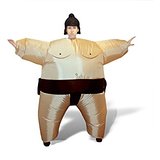 Costume de Sumo Gonflable Déguisement Adulte: Jeux et