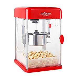 machine à popcorn 350W look vintage 50’s avec bac à pop corn