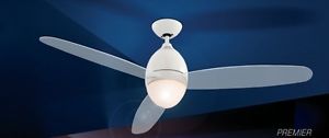 Ventilateur de plafond Lustre blanc Plafonnier Lampe