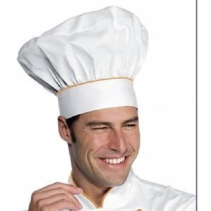 Toque de chef de cuisine Blanc/abricot Achat / Vente calot toque