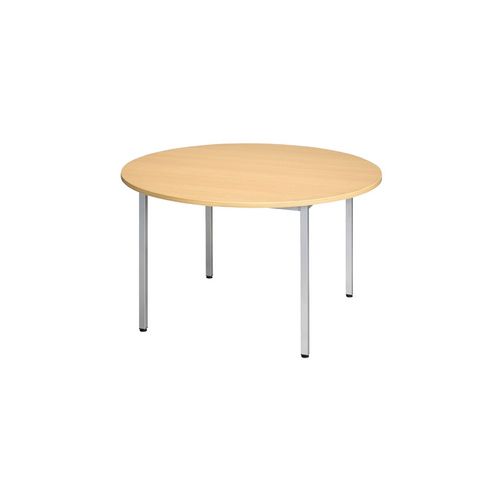 Sodematub Grande table ronde diamètre 120 cm piètement aluminium