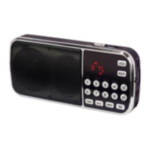 PORTABLE FM RECHARGEABLE AVEC PORT CARTE MICRO SD ET CLEF USB + LAMPE