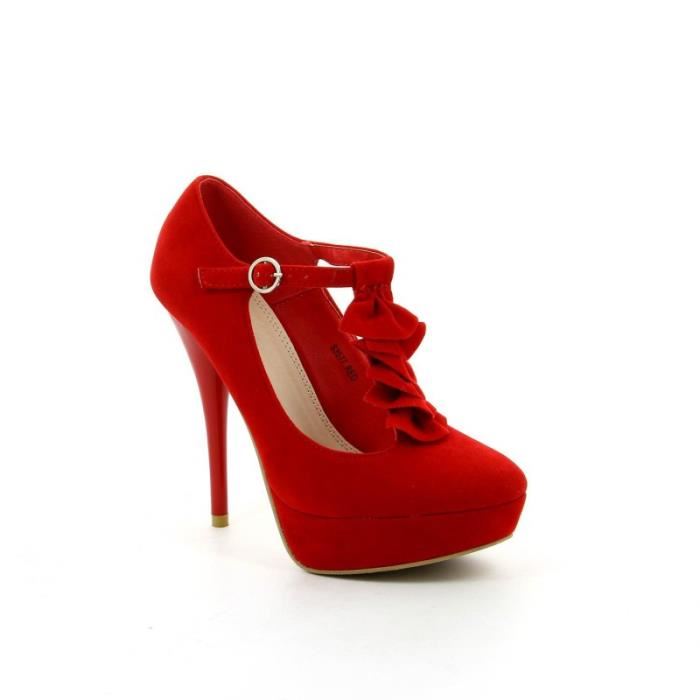Chaussure femme Escarpin CLAIRE Rouge Achat / Vente Chaussure femme