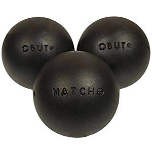 Obut Match+ durete+ 75mm Boules de pétanque Noir Taille 690g