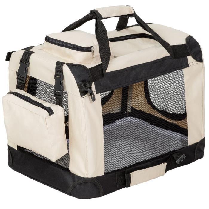 sac de transport pliable pour petit chien avec couverture cage taille