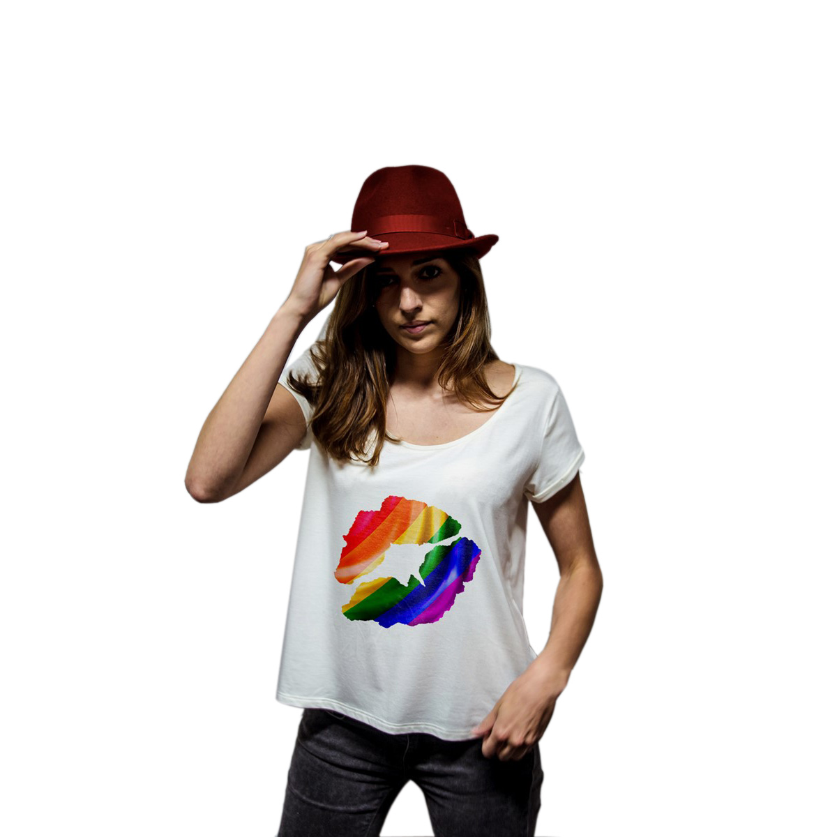 Muxu T Shirt Bambou Kiss Arc En Ciel The French Kiss