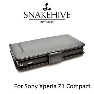 ® Premium Leather Wallet Flip Case Cover for Sony Xperia Z1 Compact