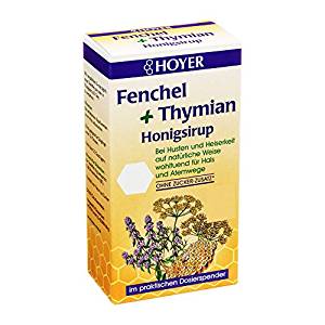 Hoyer, Sirop de miel au fenouil et au thym bio, 250 ml