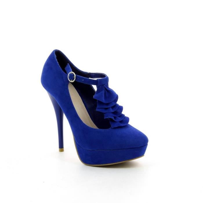 Chaussure femme Escarpin CLAIRE Bleu Achat / Vente Chaussure femme