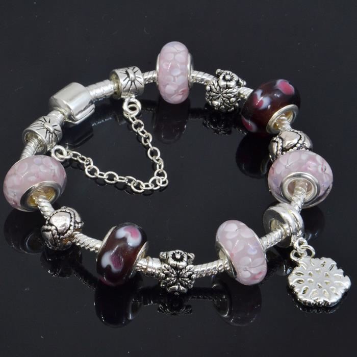 Bracelet Charms style Pandora Rose 18 cm Achat / Vente charm’s