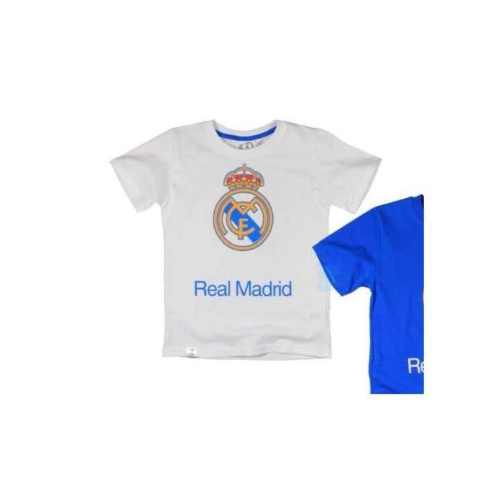 Maillot enfants Real Madrid T shirt Blanc 6 ans Achat / Vente