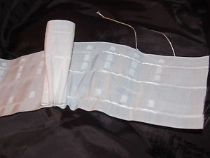 Ruflette galon fronceur semi transparente 3 plis flamands