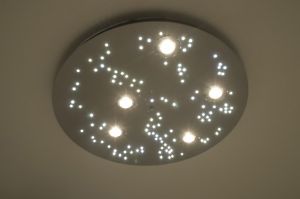 Plafonnier LED Design Rondelle Lampe suspension Lustre moderne Acier