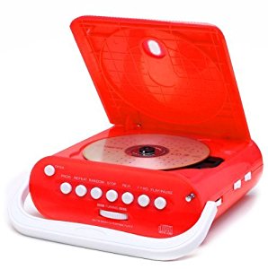 Duronic RCD025R Lecteur CD Portable avec Radio AM/FM Rouge