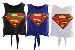 T Shirt Court Superman Femme Manche Longue Taille 36 42