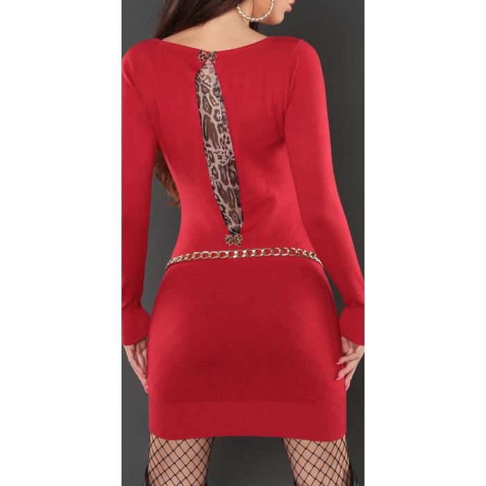 robe pull sexy fashion femme rouge Achat / Vente robe robe pull sexy