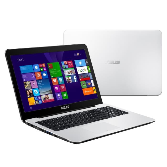 ASUS PC Portable F554LJ XX1424T blanc 15.6″ Windows 10 4Go de RAM