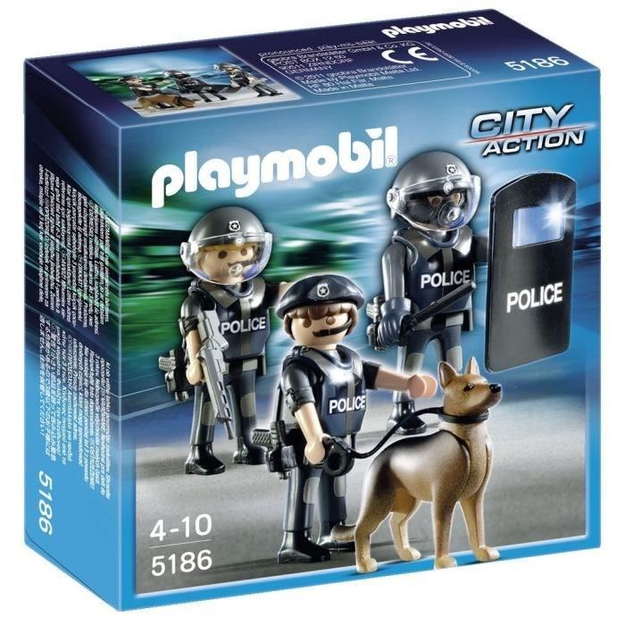 PLAYMOBIL 5186 Commando de Policiers Achat / Vente univers miniature