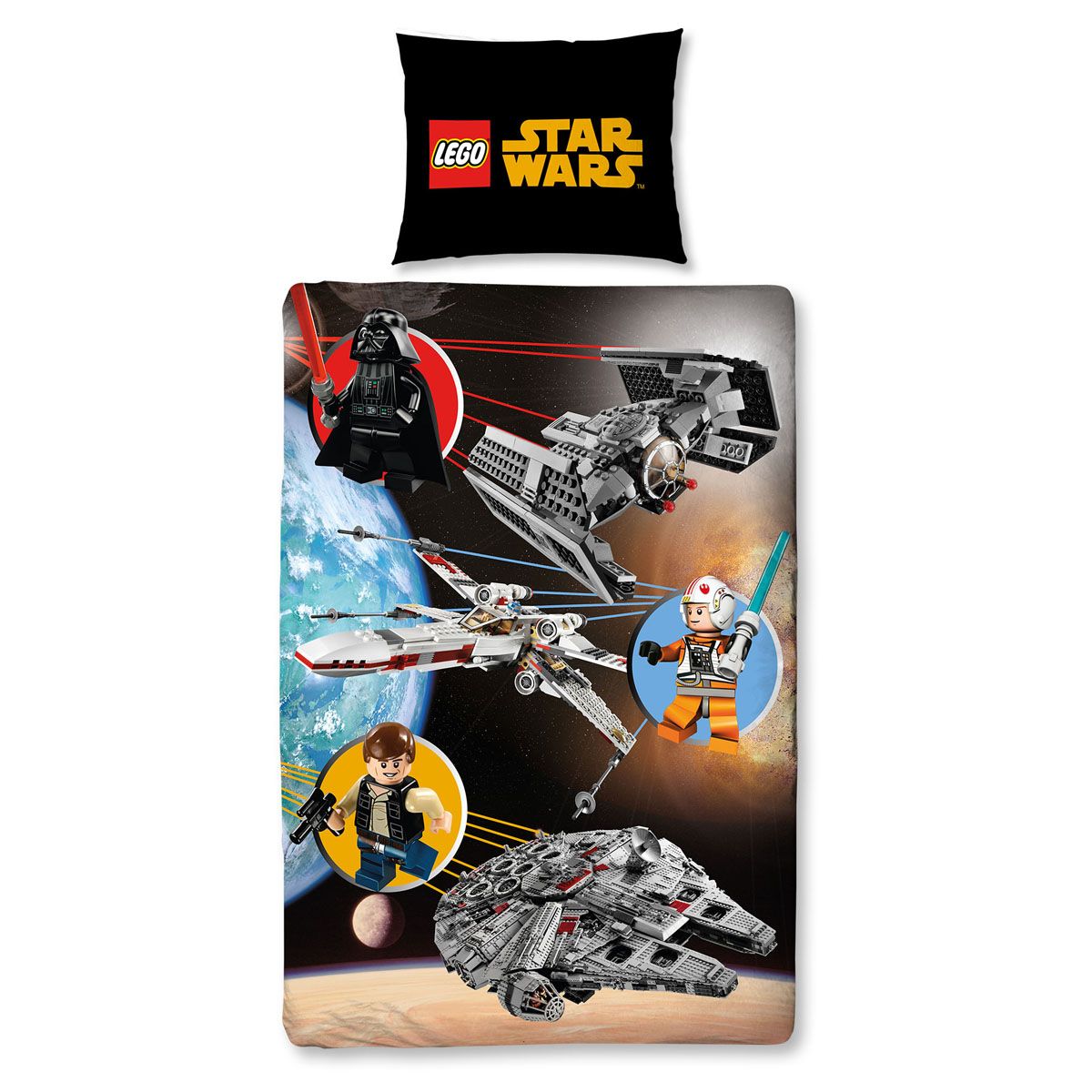 Parure de lit Espace Lego Star Wars CHARACTER WORLD Housse de