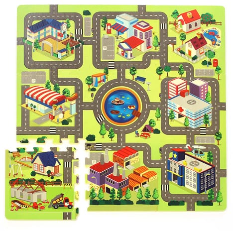 BETOYS Tapis puzzle pour enfant ? circuit de route pas cher à prix