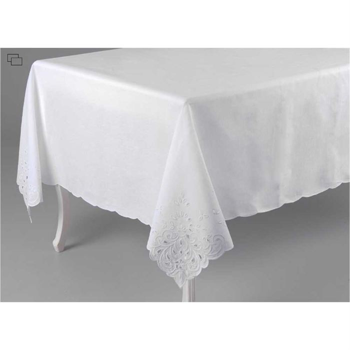 Nappe rectangulaire blanche Achat / Vente nappe de table