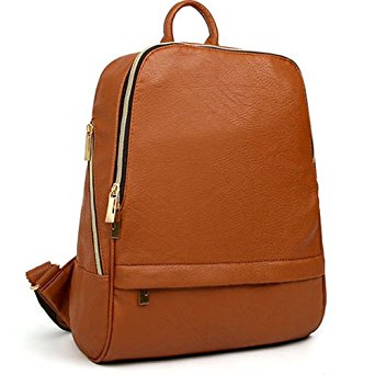 Sac a dos Femme Simili Cuir Reference Helena Couleur tan
