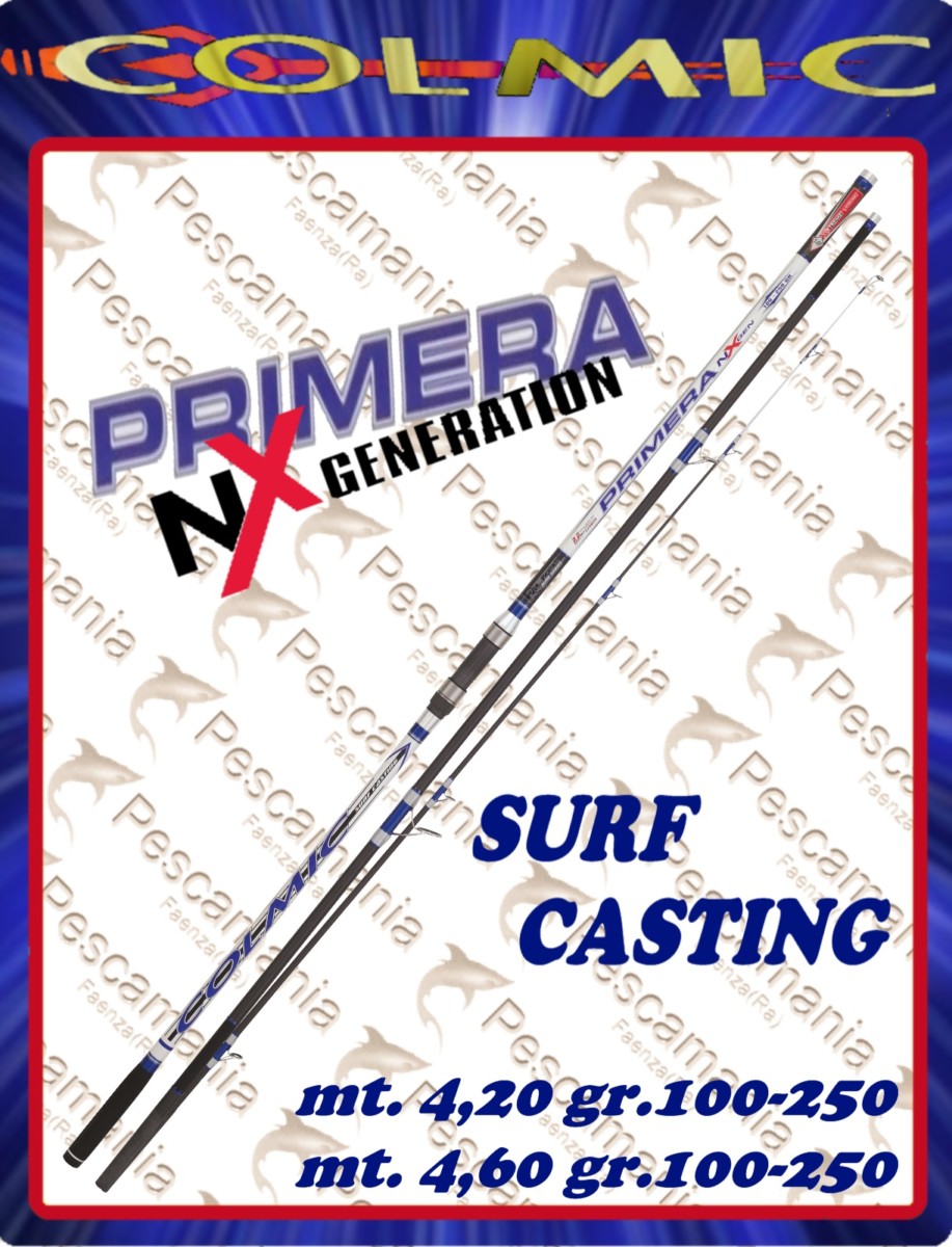Canna Colmic Primera NX GEN surf casting 100 250gr 4 20 4 60mt ground