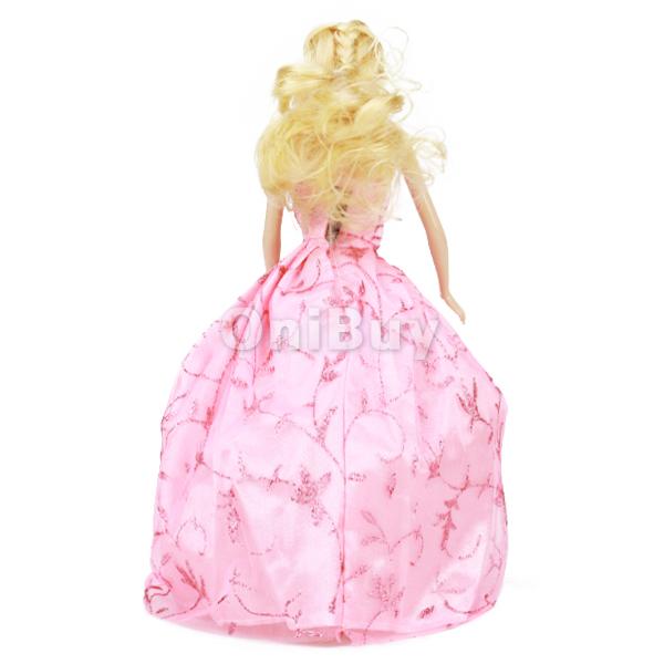 3x Princesse Robe de mariage/Soiré Motif Imprimé Pour Barbie Poupée