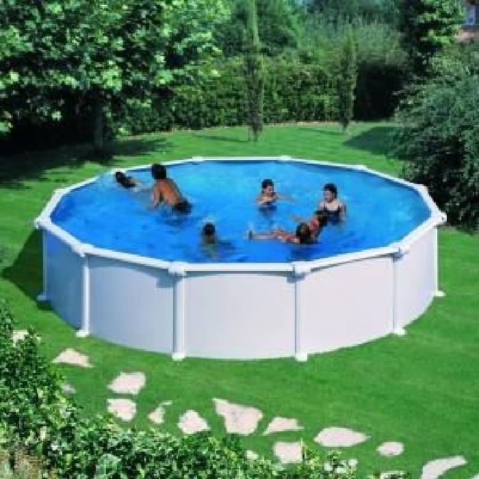 Piscine hors sol acier blanc 460 x 132 Achat / Vente piscine Piscine