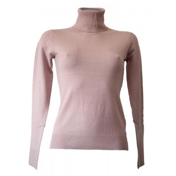 Pull Col Roule Femme Cachemire L Rose Rose Achat / Vente pull