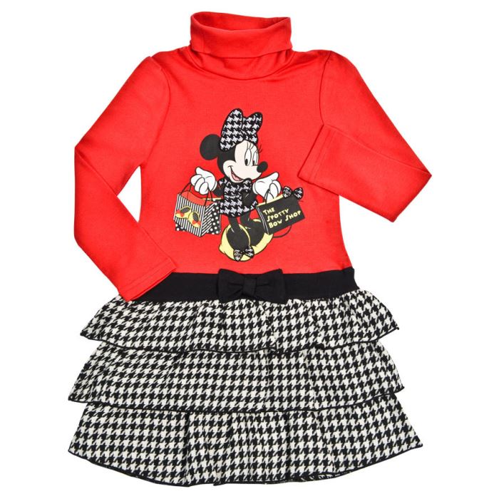 robe habillee fille minnie manches longues