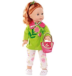 Götz Puppen 1390350 La poupée Julia avec longs cheveux roux et yeux