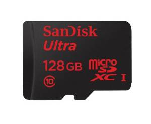 SanDisk Ultra Android MicroSDXC 128 Go Carte Mémoire + Adaptateur SD