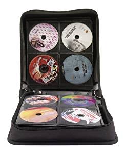Mallette de rangement pour 240 CD/DVD Noir: Fournitures de