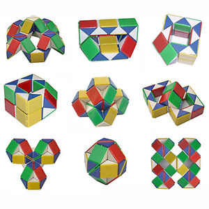 Snake Shape Toy Game 3D Cube Puzzle Twist Puzzle Rubik Rubix Rubic Toy