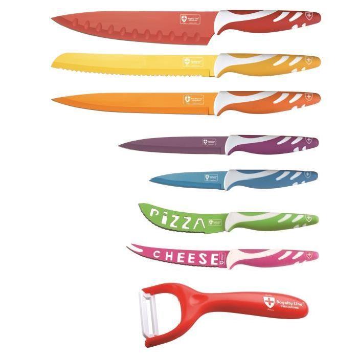 Royalty Set de 7 Couteaux + Éplucheur Céramique Achat / Vente