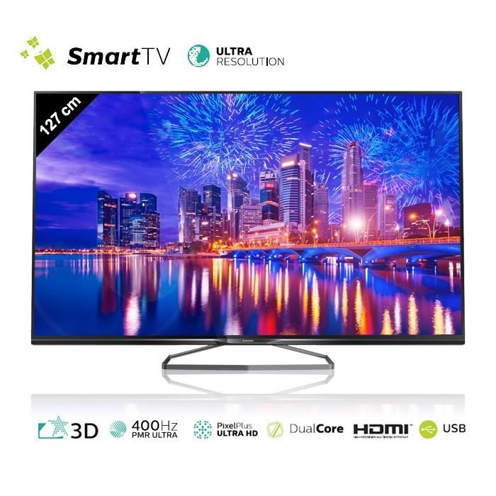PHILIPS 50PUK6809 Smart TV 3D 4K Ultra HD 127 cm téléviseur led