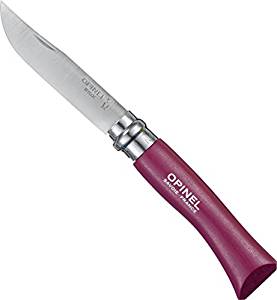 Opinel Couteau Opinel N° 7 Couleur Acidulee Manche 10 cm Aubergine