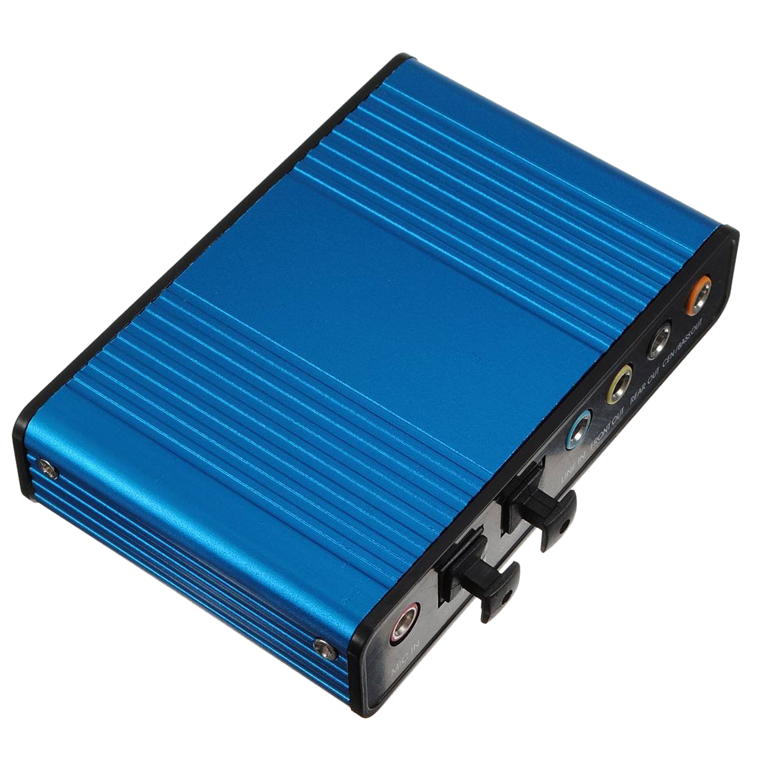 Bleu USB externe 6 canaux audio 5.1 Carte son audio