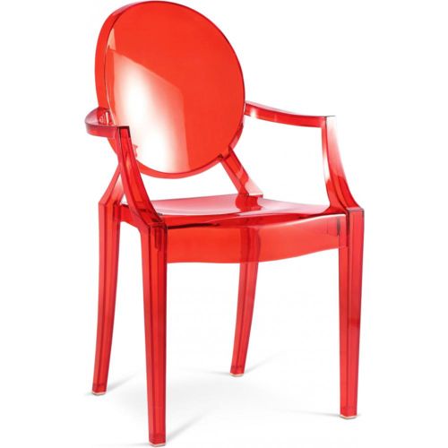 Privatefloor Fauteuil Louis Ghost Inspiration Philippe S. Rouge